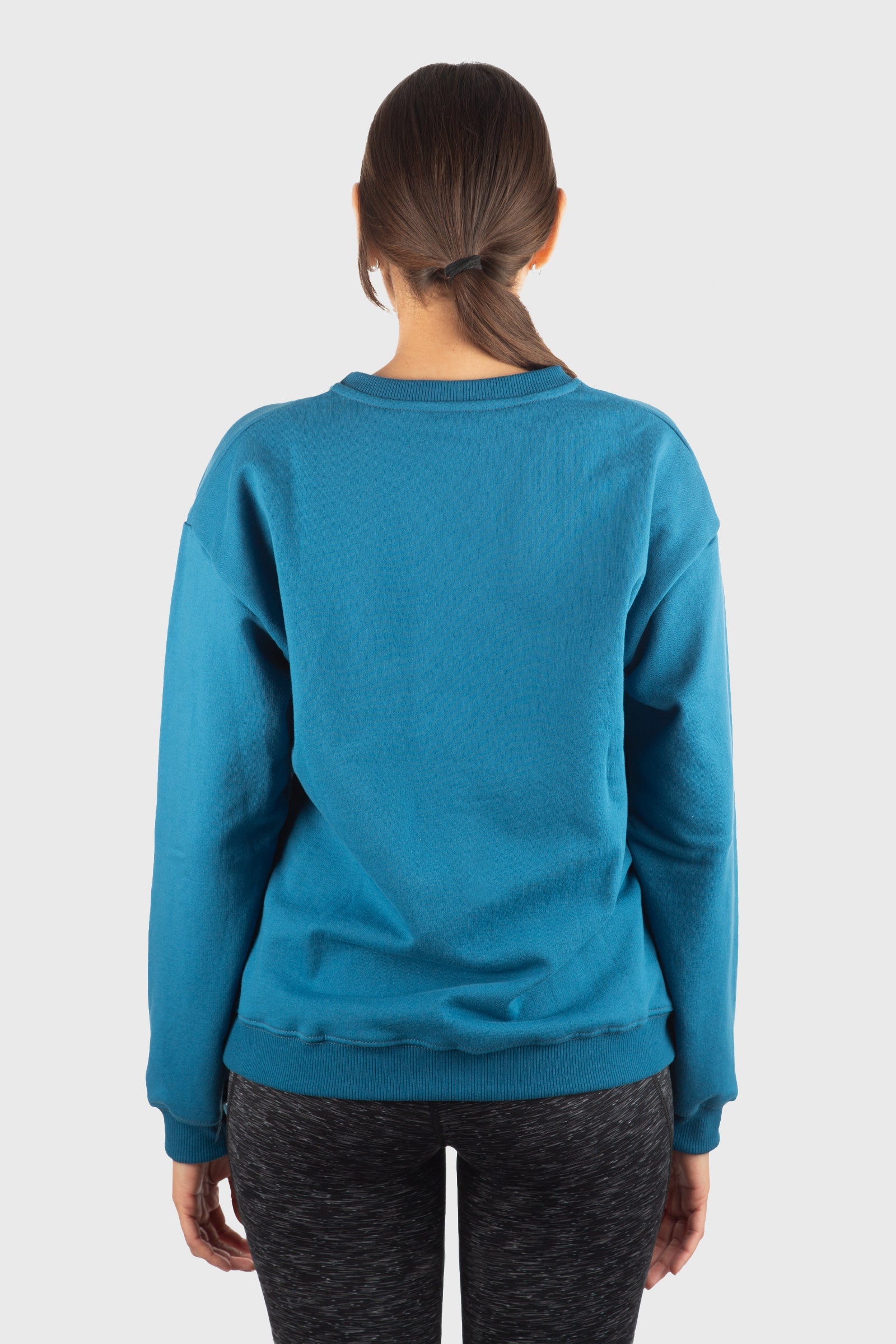 Mid-Weight Fleece Crew Sweatshirt - Deep Blue