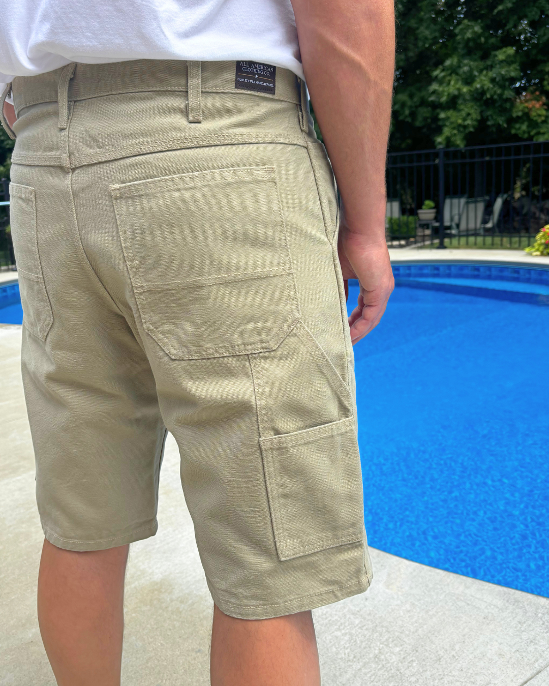 12 oz Duck Canvas Carpenter Short - Desert