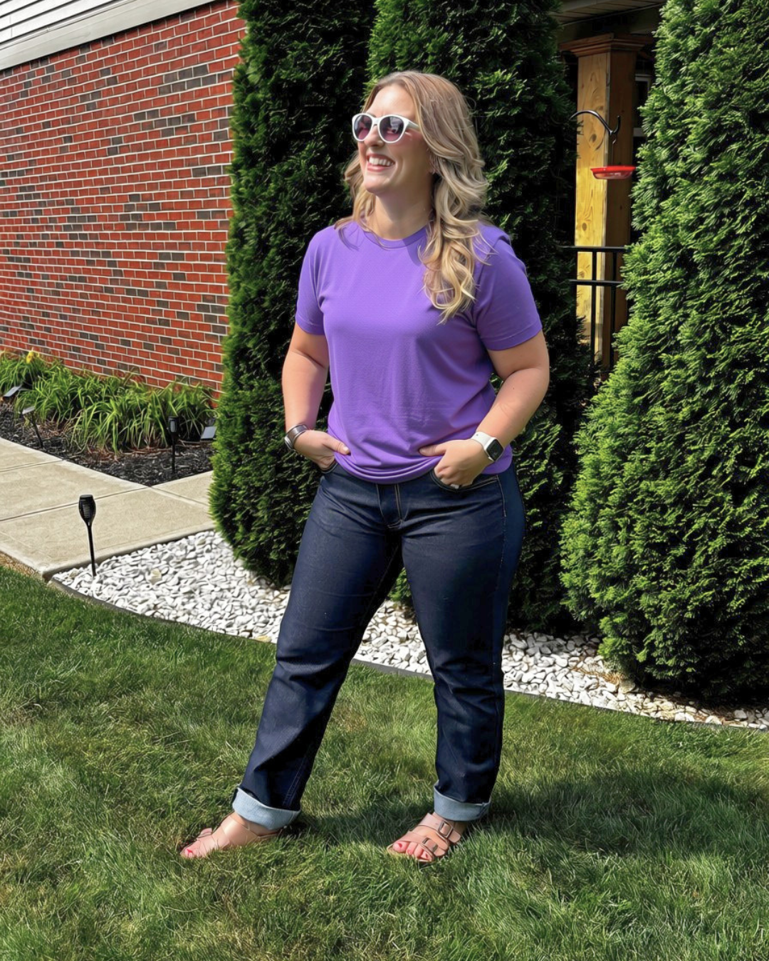 CLOSEOUT ITEM: Women's High Rise Straight Leg Jean - Dark Wash
