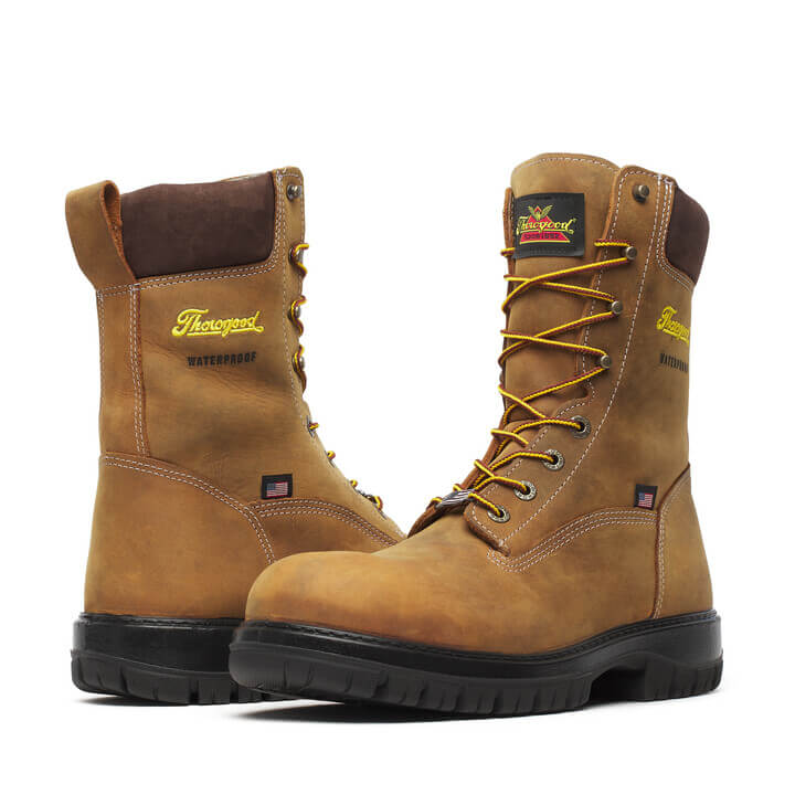 Genesis Series 8″ Chestnut Safety Toe Waterproof Work Boot