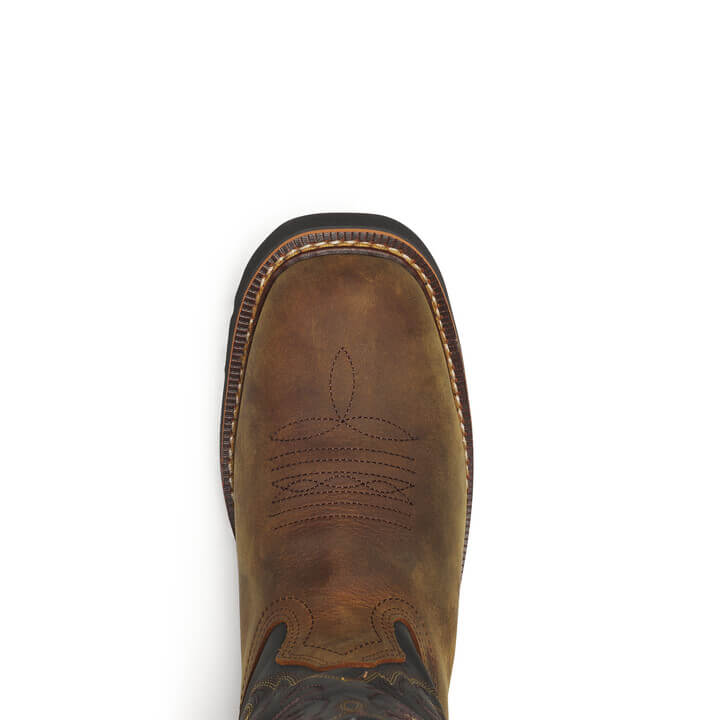 Western Work Series Square Toe Wellington 11" Waterproof Non-Safety Toe Boot