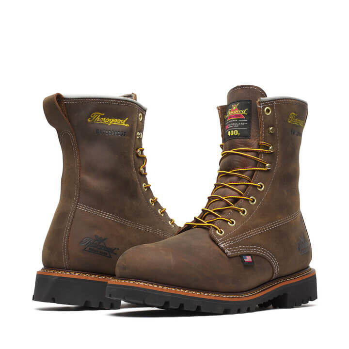 American Legacy Series 8” Crazy Horse Insulated Waterproof Work Boot