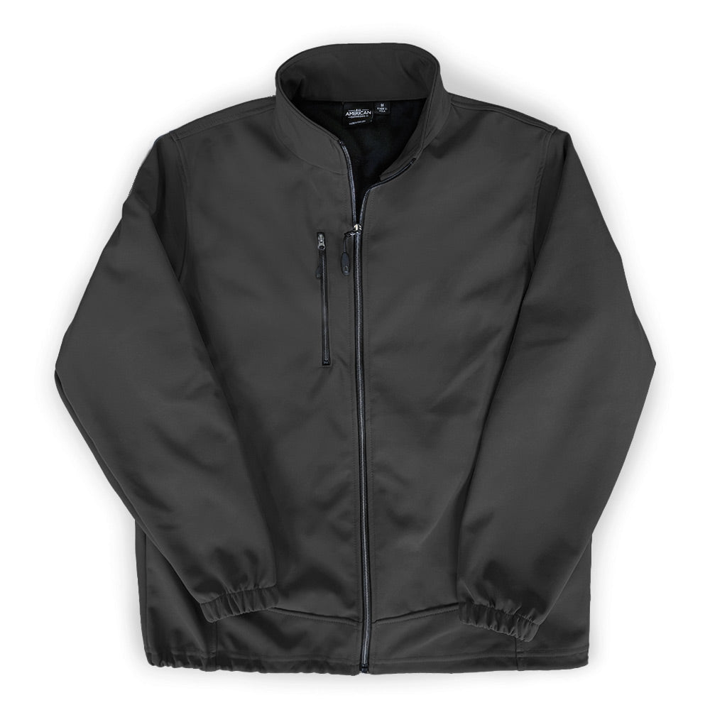 Men's Weather Resistant Soft Shell Fleece Full-Zip Jacket