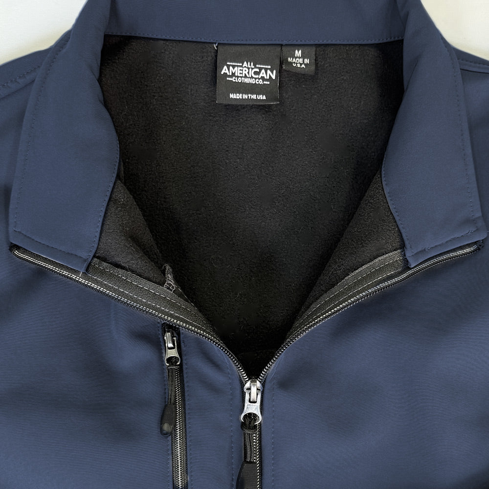 Men's Weather Resistant Soft Shell Fleece Full-Zip Jacket