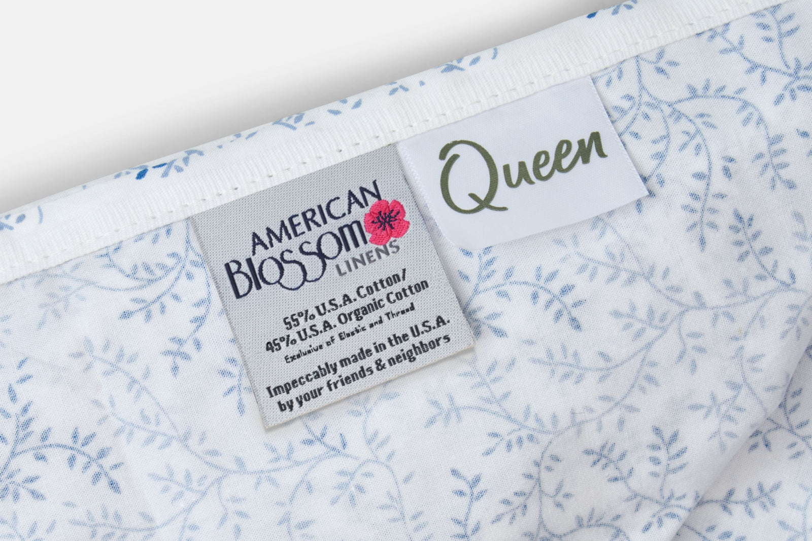 Cotton Bed Sheet Set - Southern Vine Print