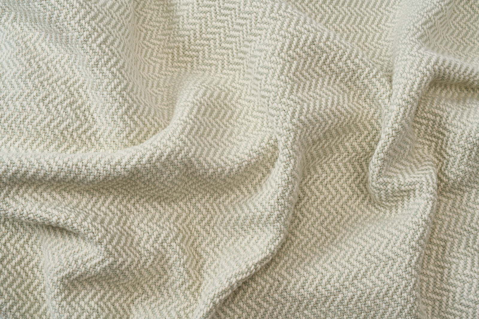 American Made Herringbone Weave Cotton Blanket