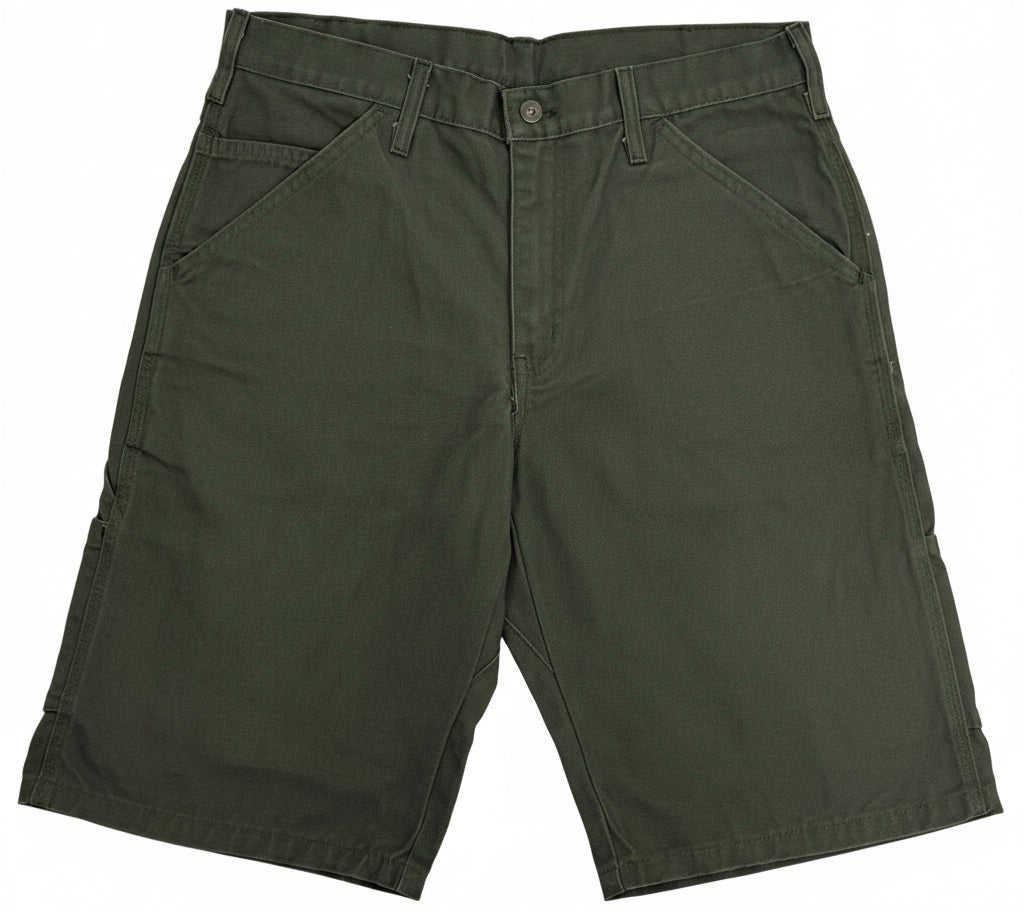 12 oz Duck Canvas Carpenter Short - Moss