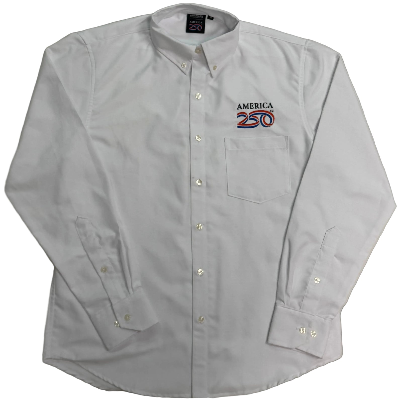 America250 Men's 4.5 oz, 60% Cotton/40% Polyester Oxford Shirt