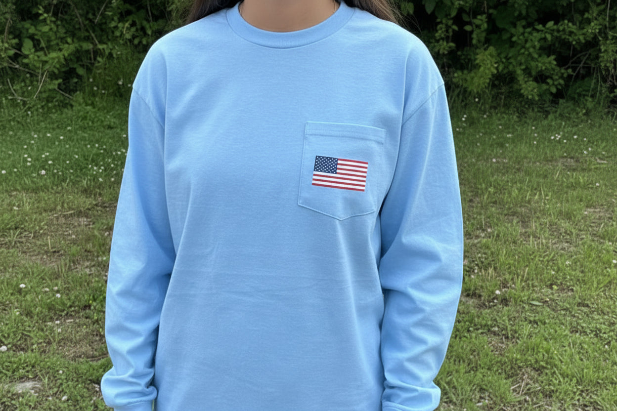 Heavyweight 250 Years of Freedom Long Sleeve Pocket T-Shirt