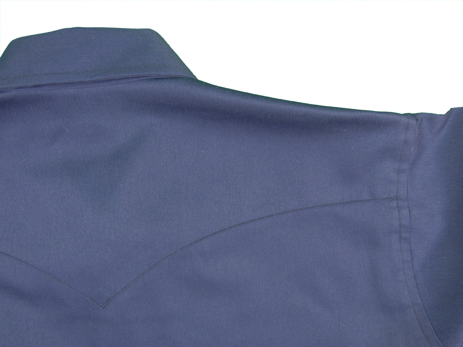 Men's Long Sleeve Solid Twill Navy Shirt