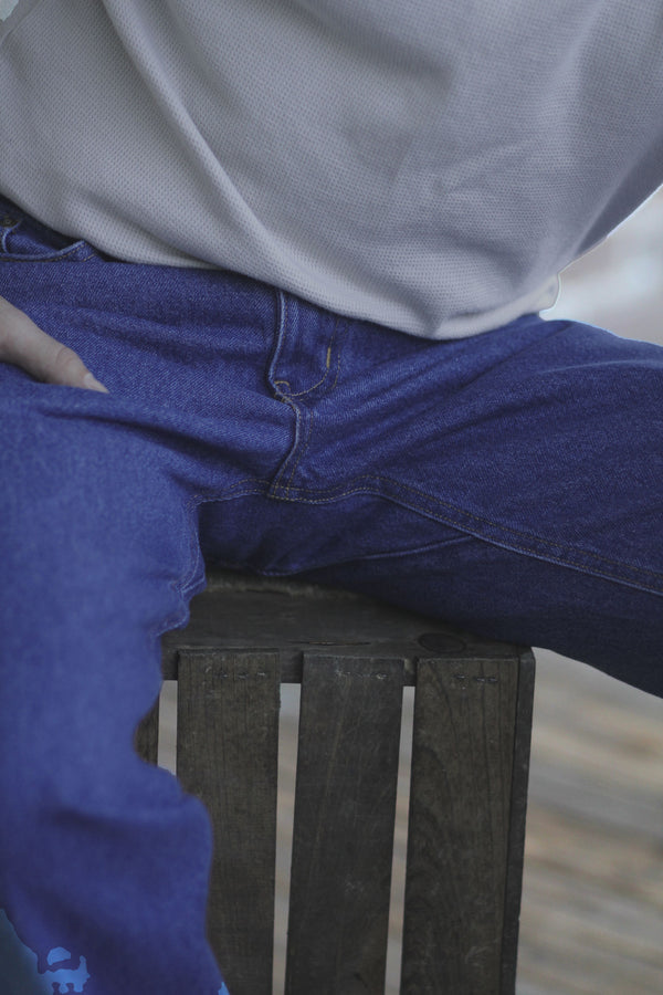 Gusset Regular Fit Jean - Stonewash