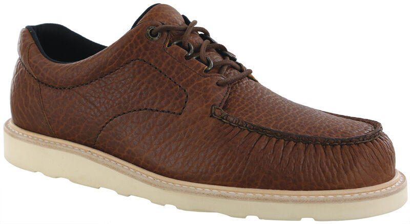 Men’s Bison Brown Premium Leather Lace-Up Walking Shoe