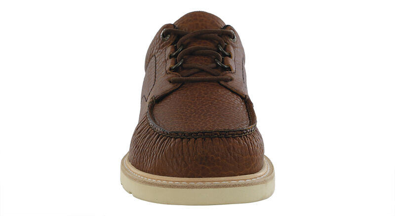 Men’s Bison Brown Premium Leather Lace-Up Walking Shoe