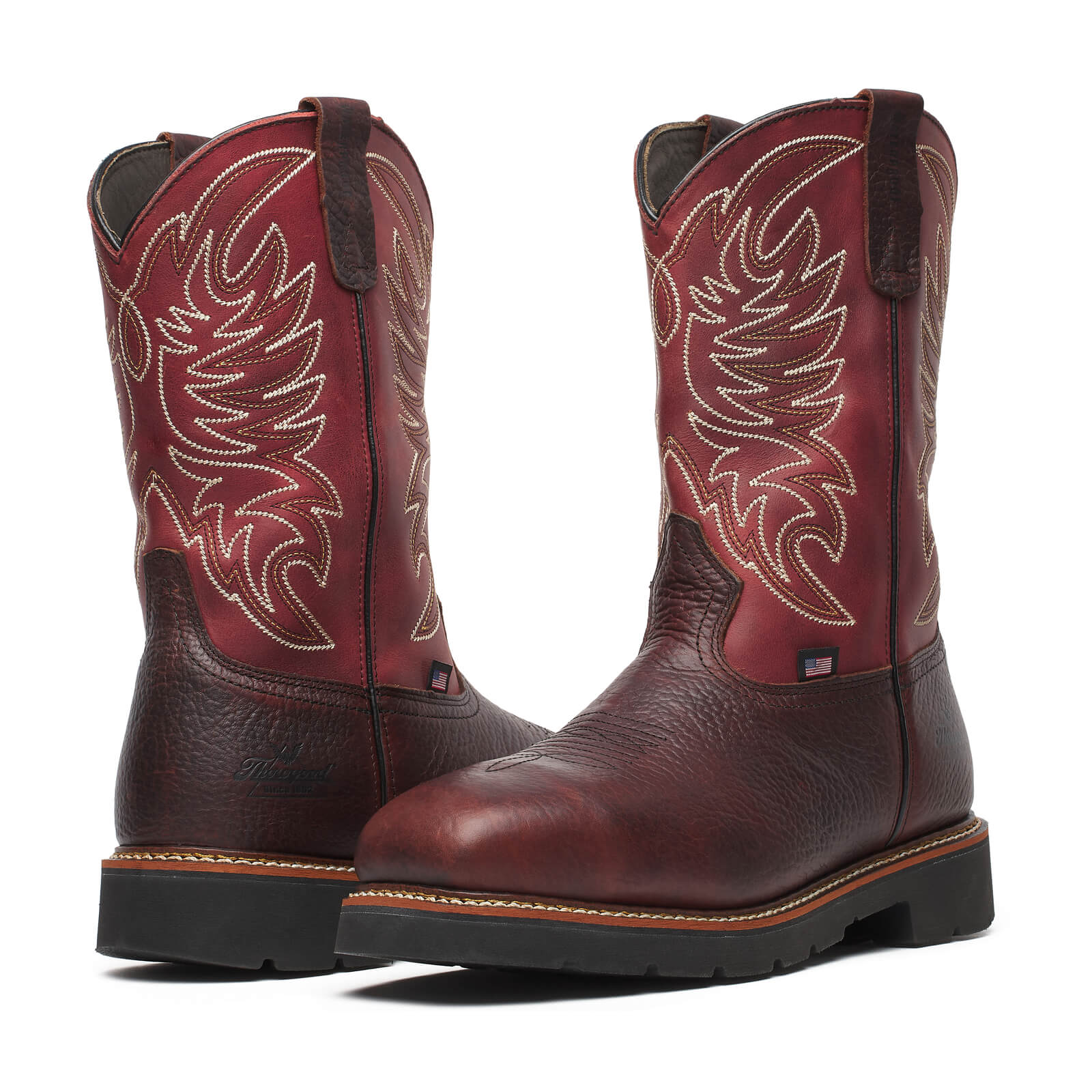 Western Work Series 11" Waterproof Chili/Crimson Safety Toe Work Boot Thorogood