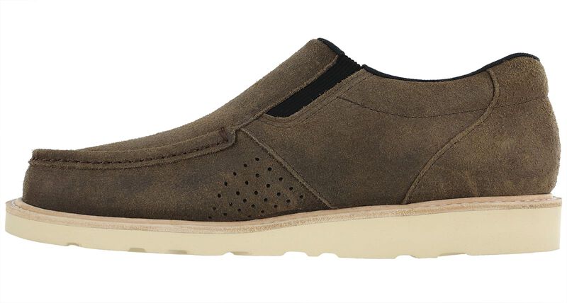 Men’s Brown Slip-On Leather Loafer w/ Slip-Resistant Sole