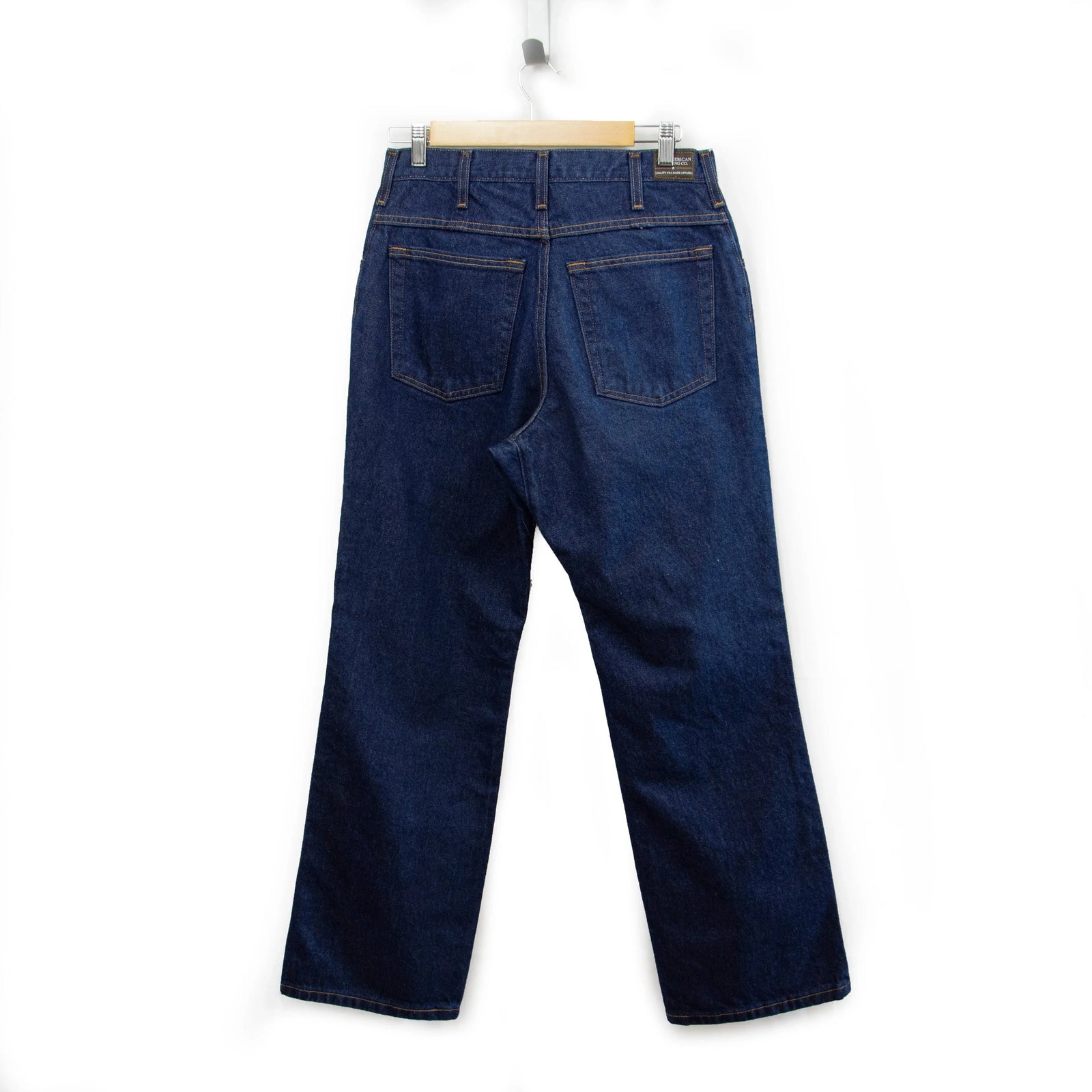 AA701D - Men's Boot Cut Jean with Gusset - Dark Stonewash - Big Sizes All American Clothing Co.