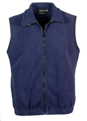 All American Clothing Co. - Men's Full Zip Fleece Vest Akwa
