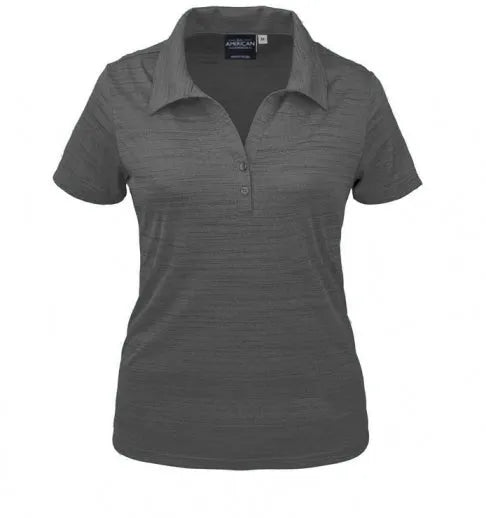All American Clothing Co. - Women's Tiger Stripe Jersey Polo Akwa
