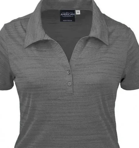 All American Clothing Co. - Women's Tiger Stripe Jersey Polo Akwa