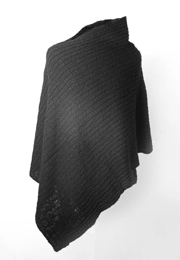 Delicate Cables MidWeight Pacarino Poncho Imperial Yarn
