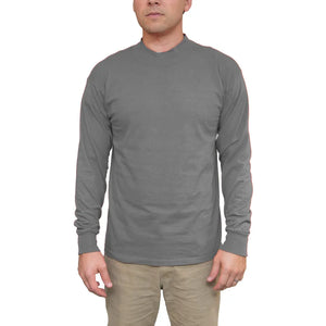 Men's Long Sleeve Cotton Mock Turtleneck Lifewear Inc