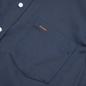 Navy Blue Short Sleeve Button Up Shirt Ruddock