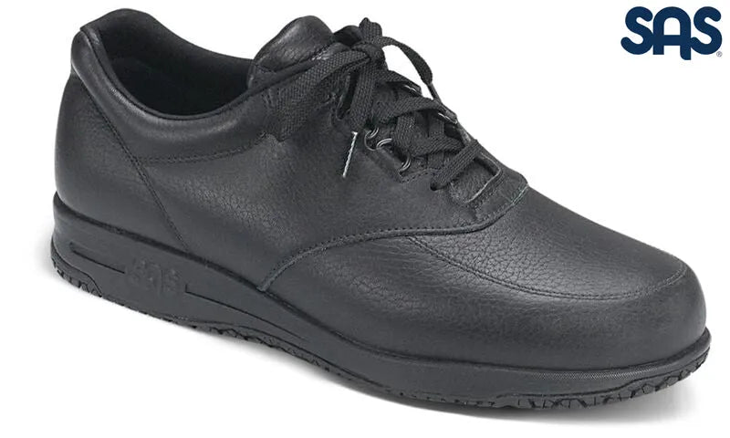 SAS Mens Black Guardian Slip-Resistant Lace Up Shoe San Antonio Shoes