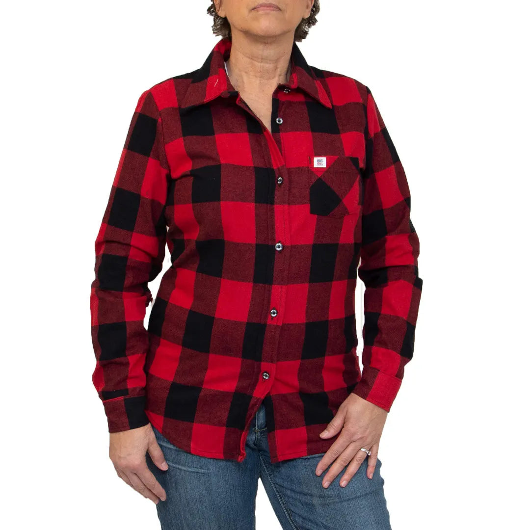 Womens Premium Flannel Work Shirt Big Bill