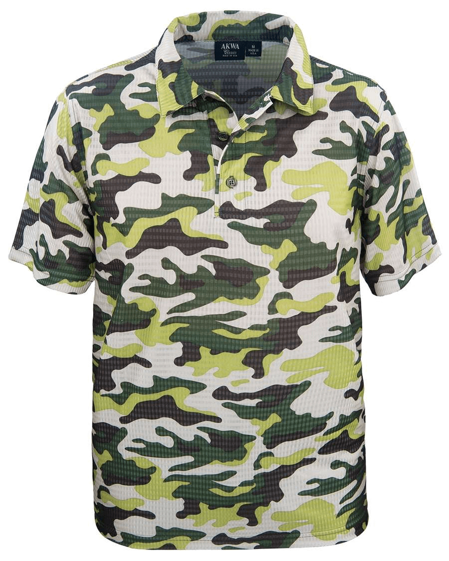 Men's Dry-Wicking Camo Polo Shirt