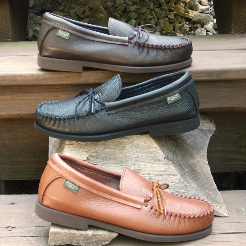Men's Classic Rubber Sole Cowhide Loafers