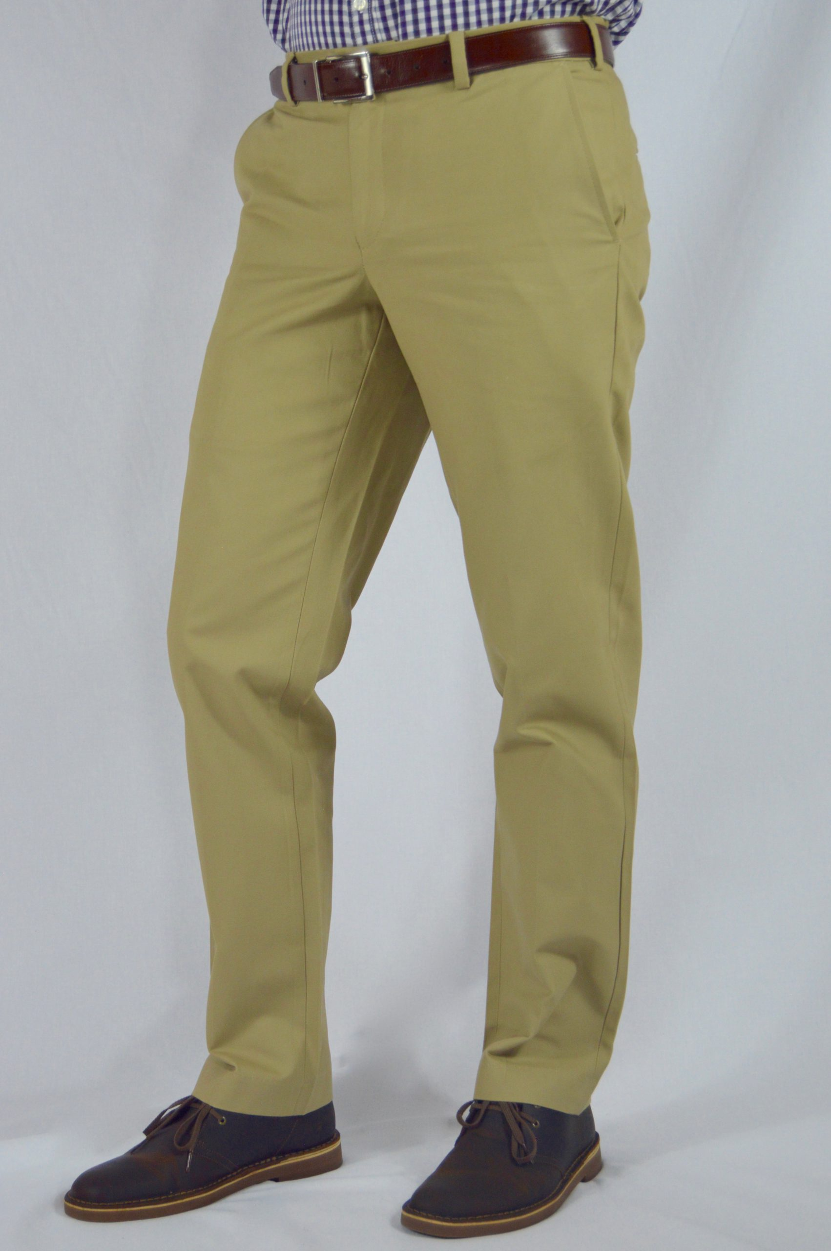 Men's Slim Fit Canvas Pants - Khaki