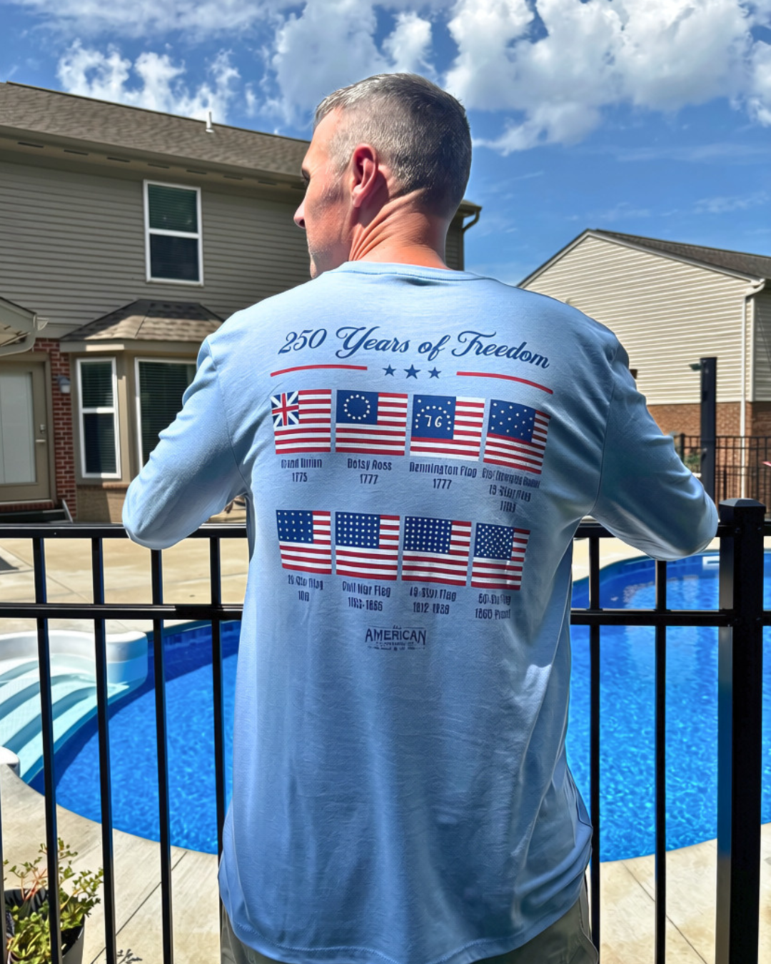 Heavyweight 250 Years of Freedom Long Sleeve T-Shirt *Tall