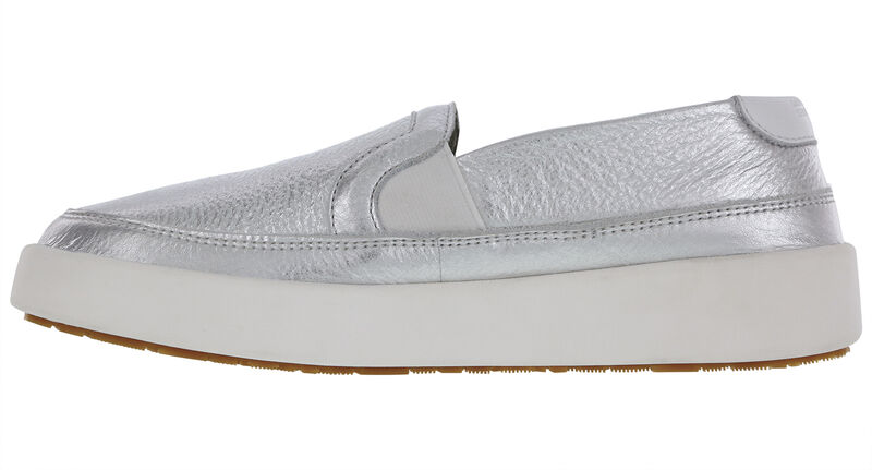 Women's Silver Slip-On Sneaker
