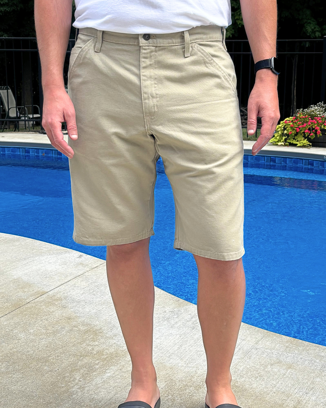 12 oz Duck Canvas Carpenter Short - Desert