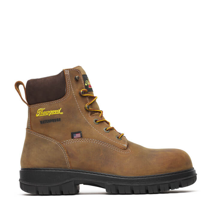 Genesis Series 6″ Chestnut Safety Toe Waterproof Work Boot