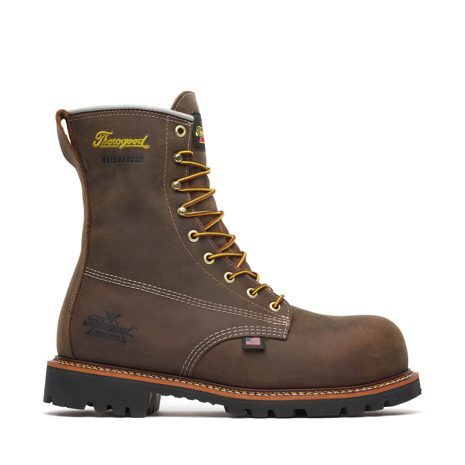 American Legacy Series 8” Crazyhorse Nano Toe Waterproof Work Boot