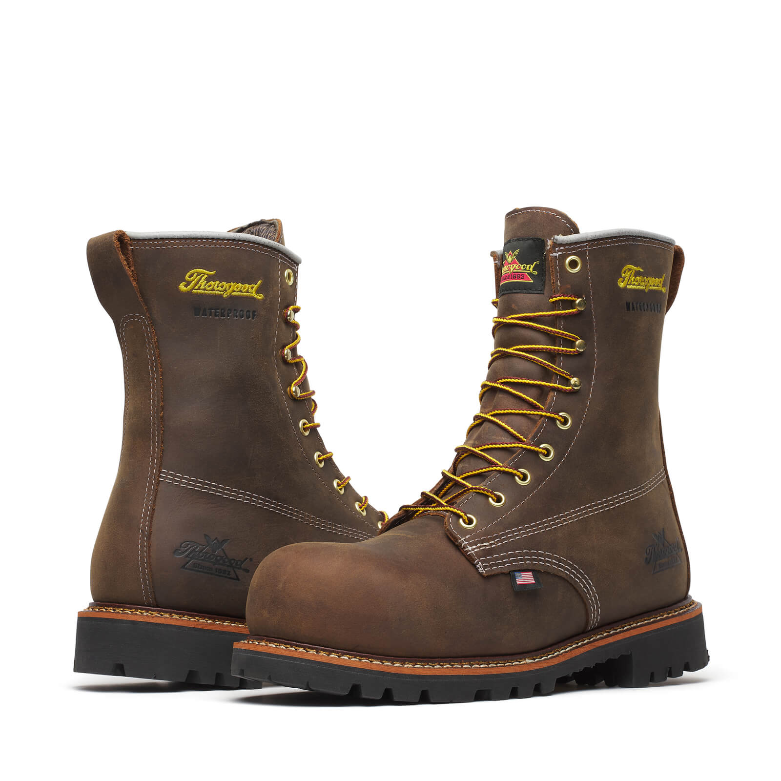 American Legacy Series 8” Crazyhorse Nano Toe Waterproof Work Boot