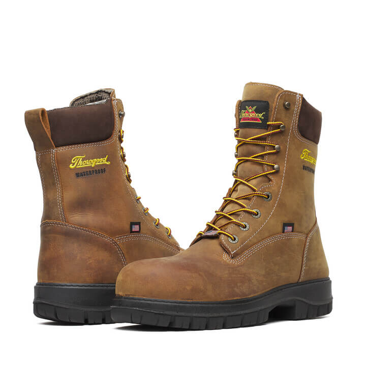 Genesis Series 8″ Chestnut Safety Toe Waterproof Insulated Work Boot