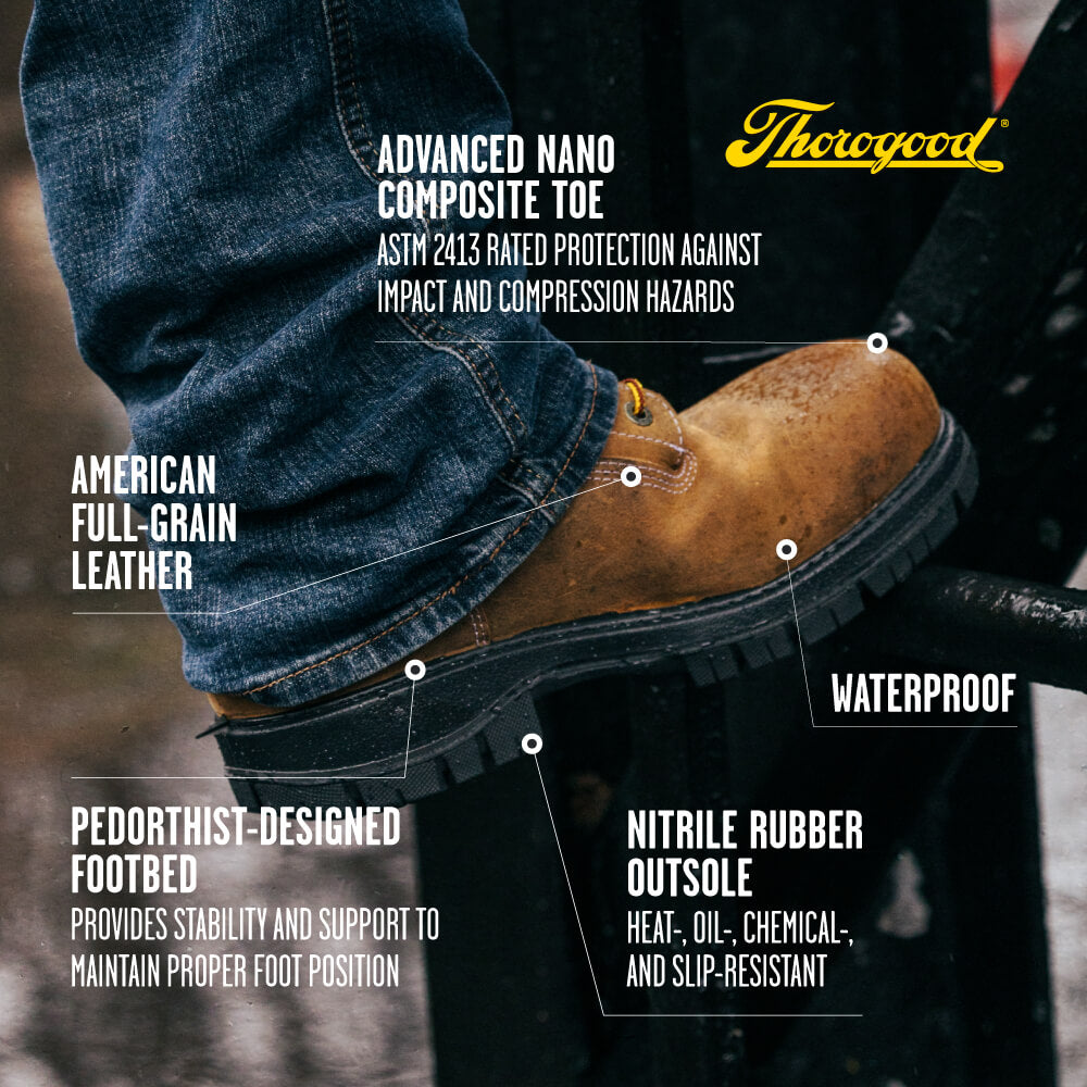 Genesis Series 8″ Chestnut Safety Toe Waterproof Insulated Work Boot