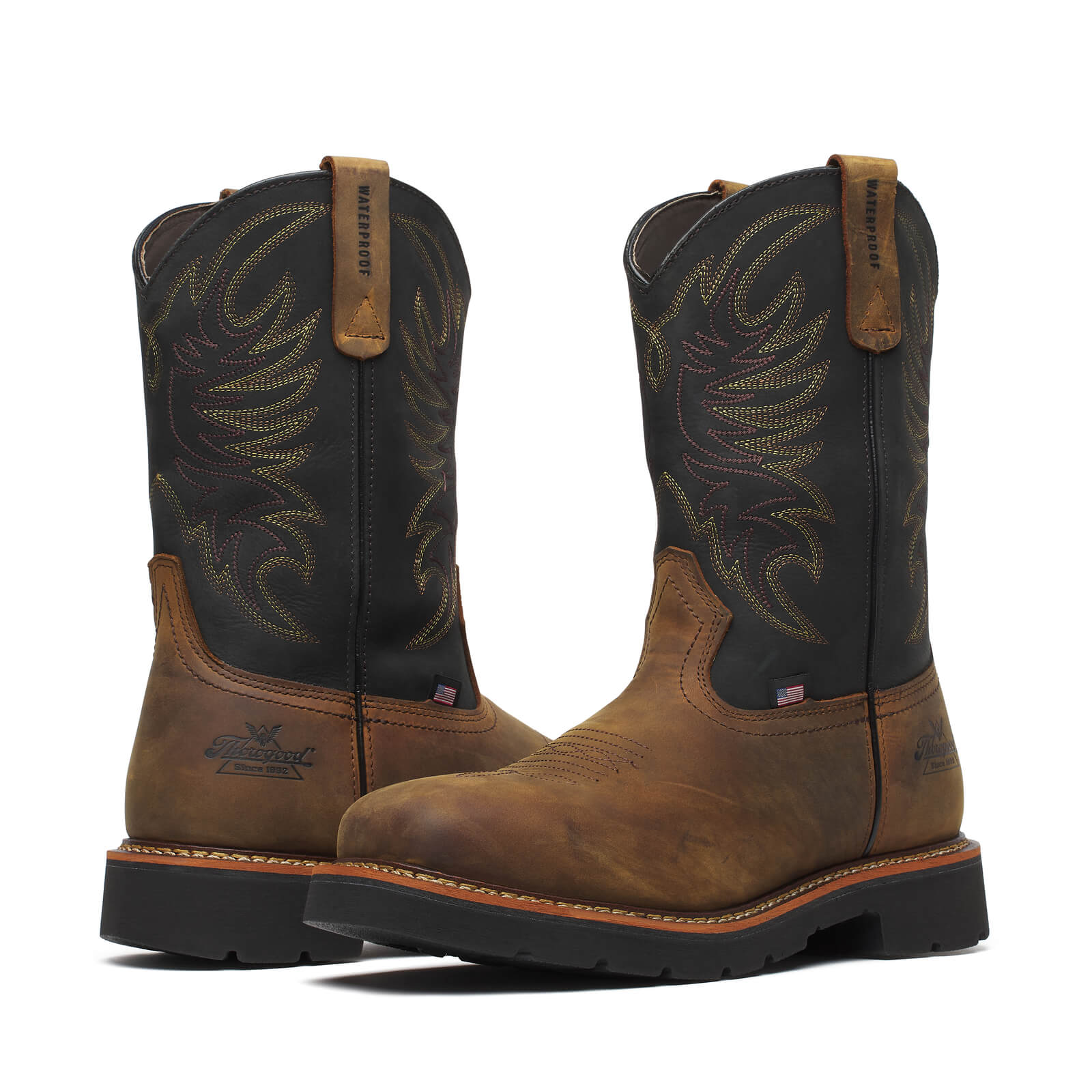 Western Work Series Square Toe Wellington 11" Waterproof Safety Toe Boot