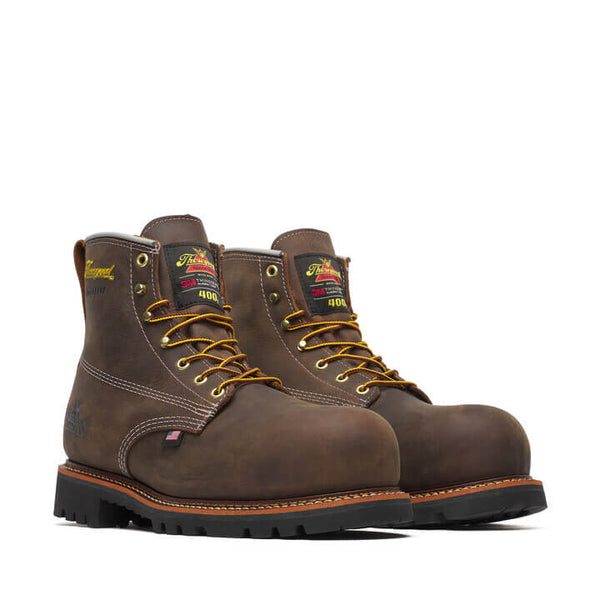 American Legacy Series 6” Crazy Horse Nano Safety Toe Insulated Waterproof Work Boot