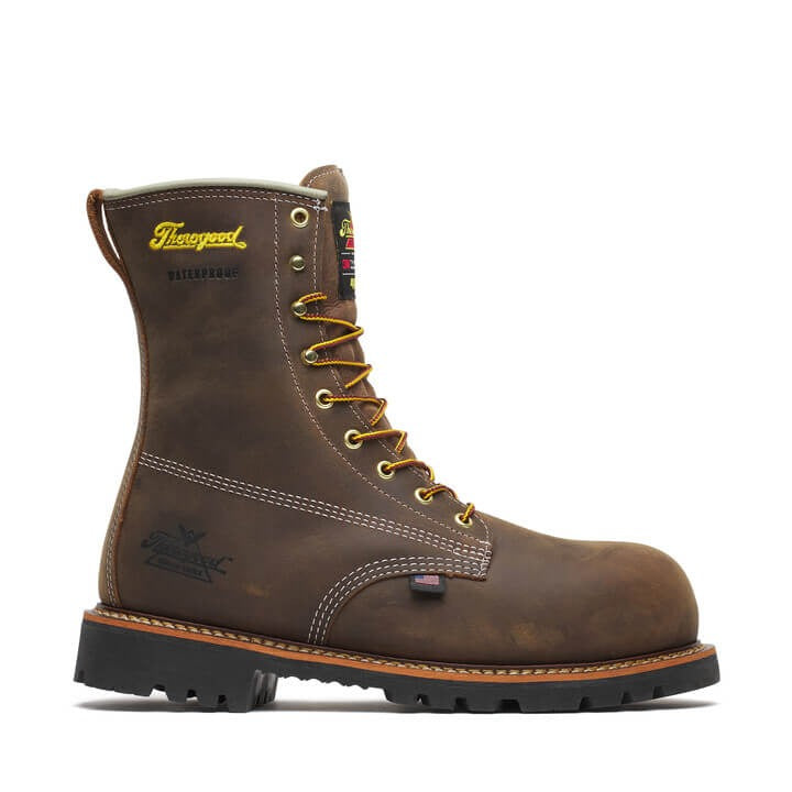 American Legacy Series 8” Crazy Horse Nano Safety Toe Insulated Waterproof Work Boot