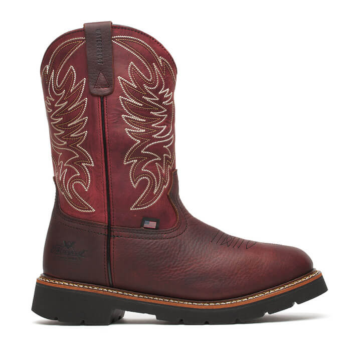Western Work Series 11" Waterproof Chili/Crimson Non-Safety Toe Work Boot