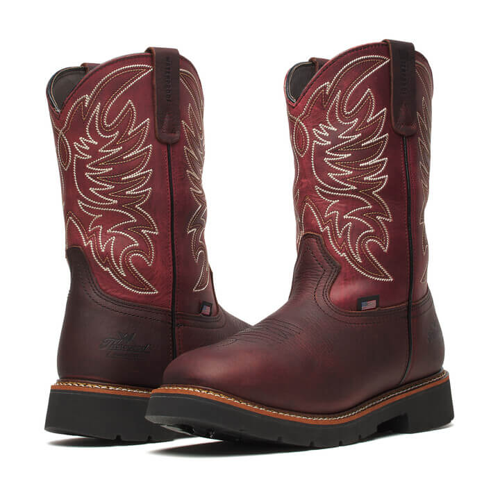 Western Work Series 11" Waterproof Chili/Crimson Non-Safety Toe Work Boot