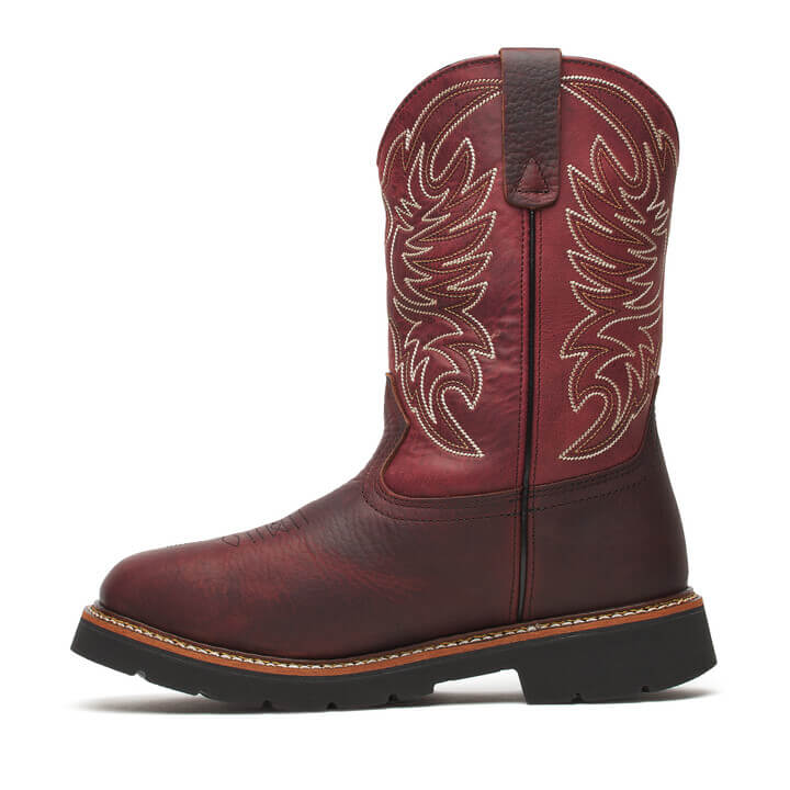 Western Work Series 11" Waterproof Chili/Crimson Non-Safety Toe Work Boot