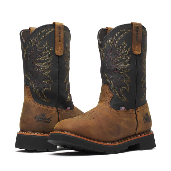 Western Work Series Square Toe Wellington 11" Waterproof Non-Safety Toe Boot