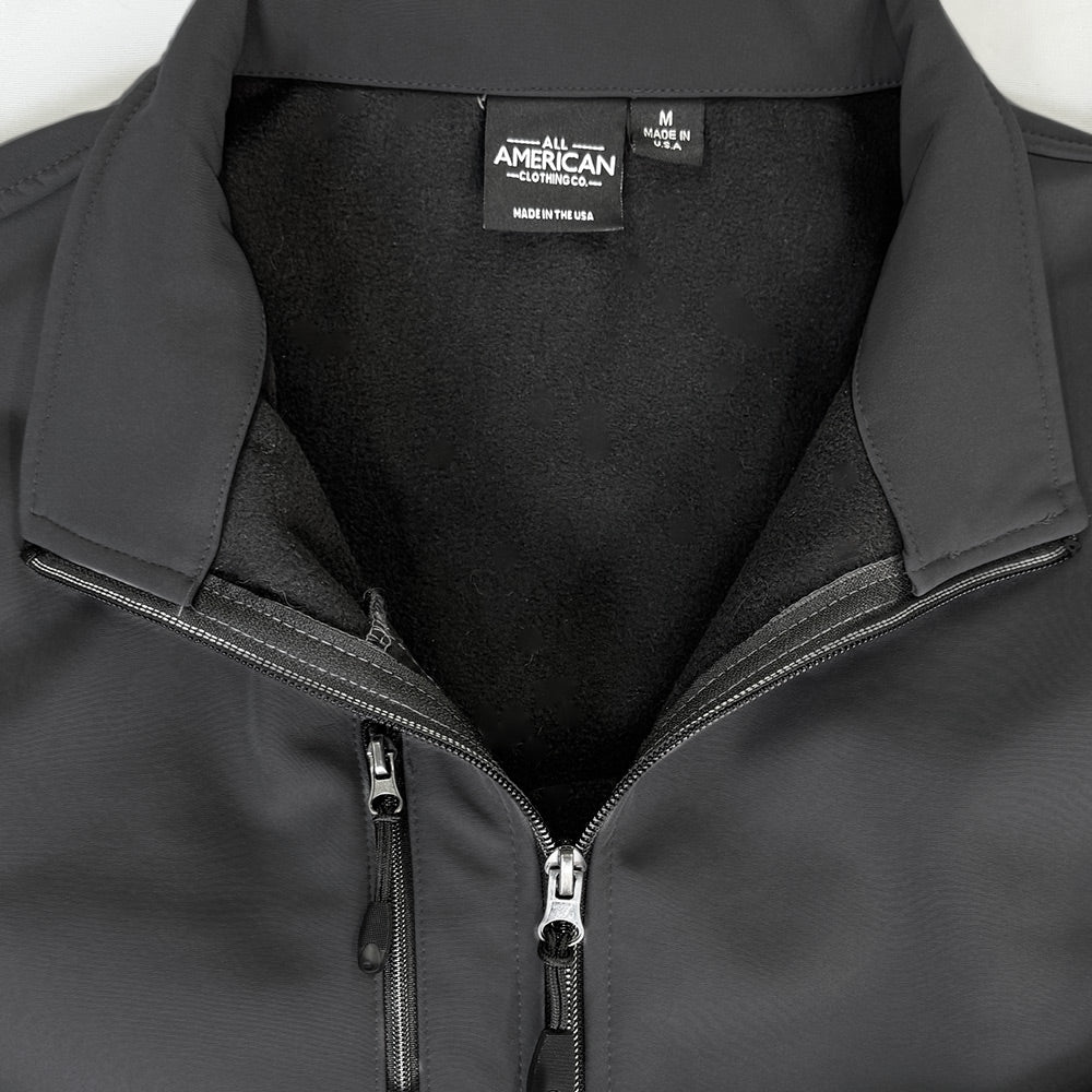 Men's Weather Resistant Soft Shell Fleece Full-Zip Jacket