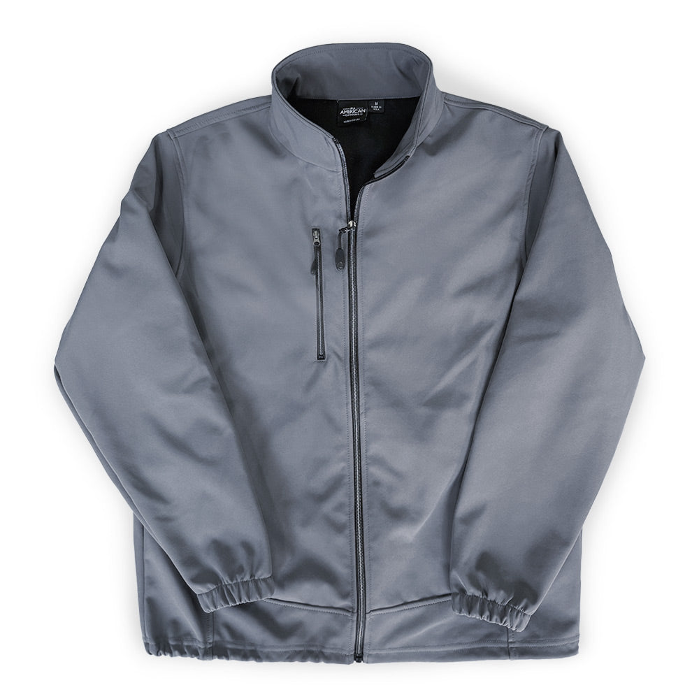 Men&#39;s Weather Resistant Soft Shell Fleece Full-Zip Jacket