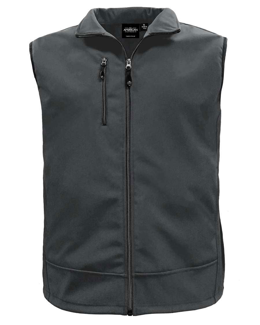 Men's 3 Layer Soft Shell Full-Zip Vest