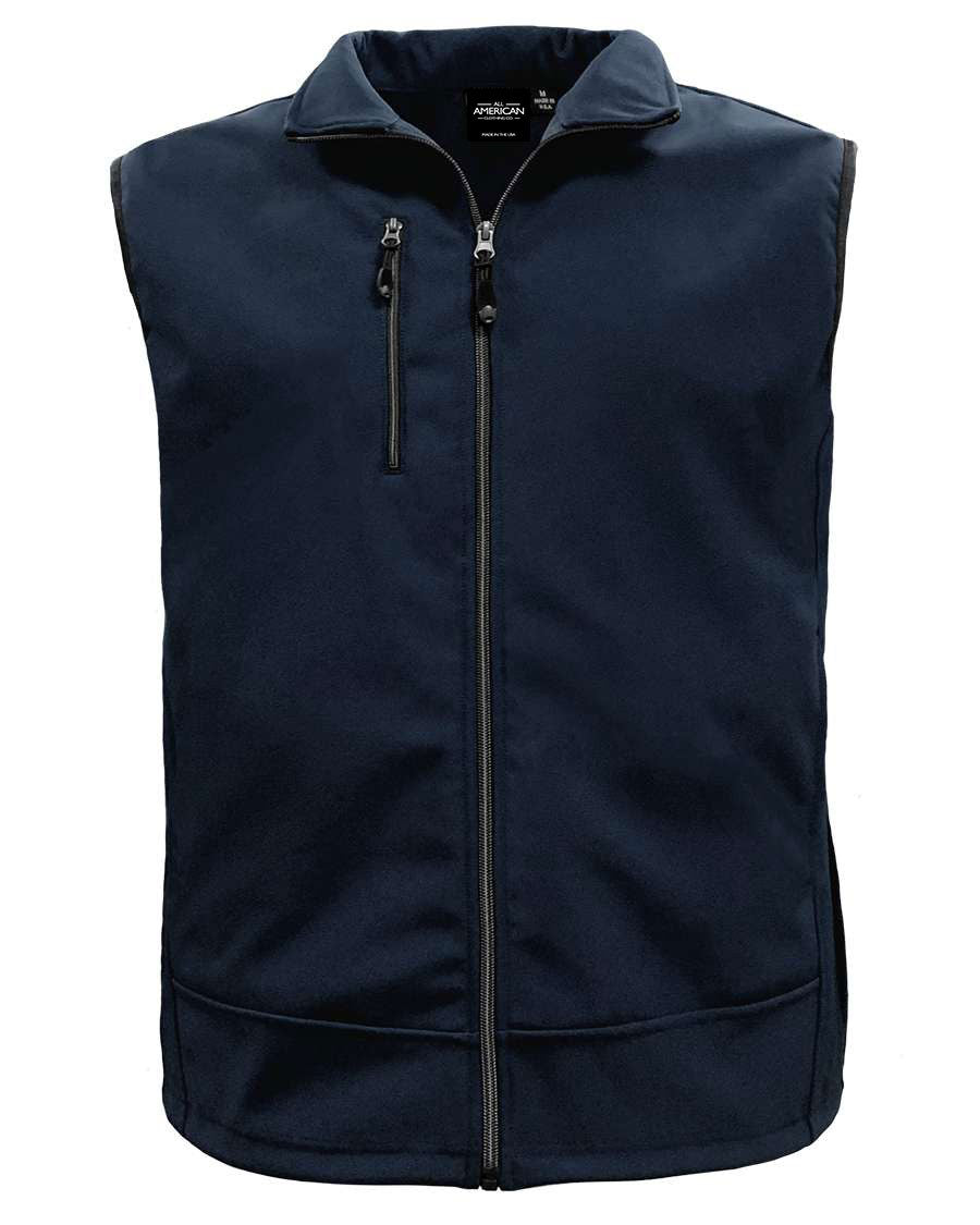 Men's 3 Layer Soft Shell Full-Zip Vest